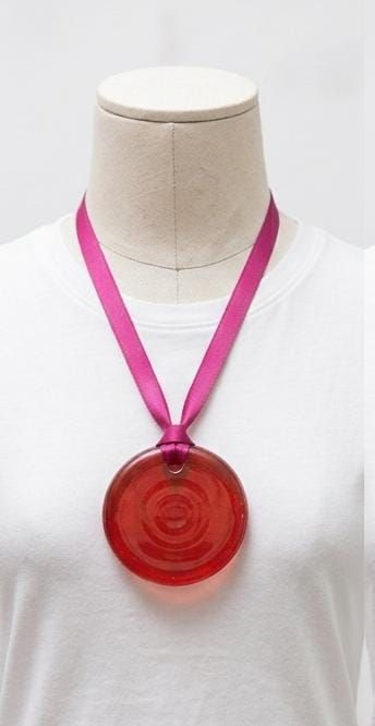 Glass Pendant: Red