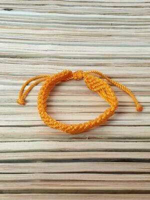 Pyramids &amp; Lines Bracelet: Orange