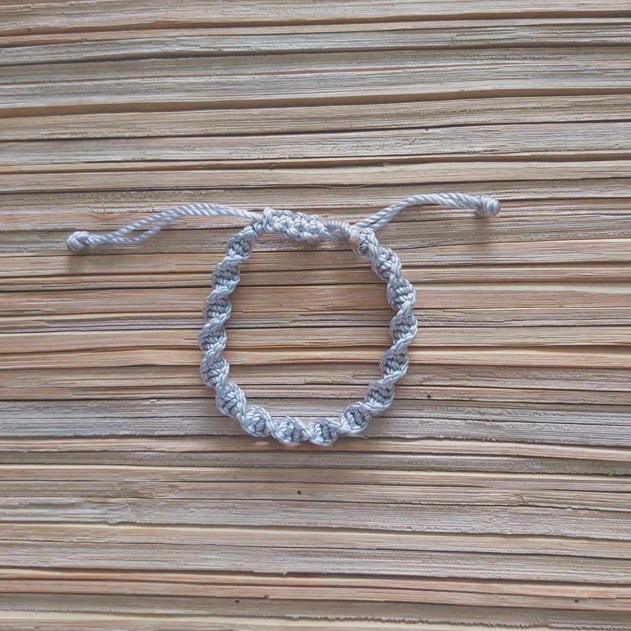 Double Helix Bracelet: Grey