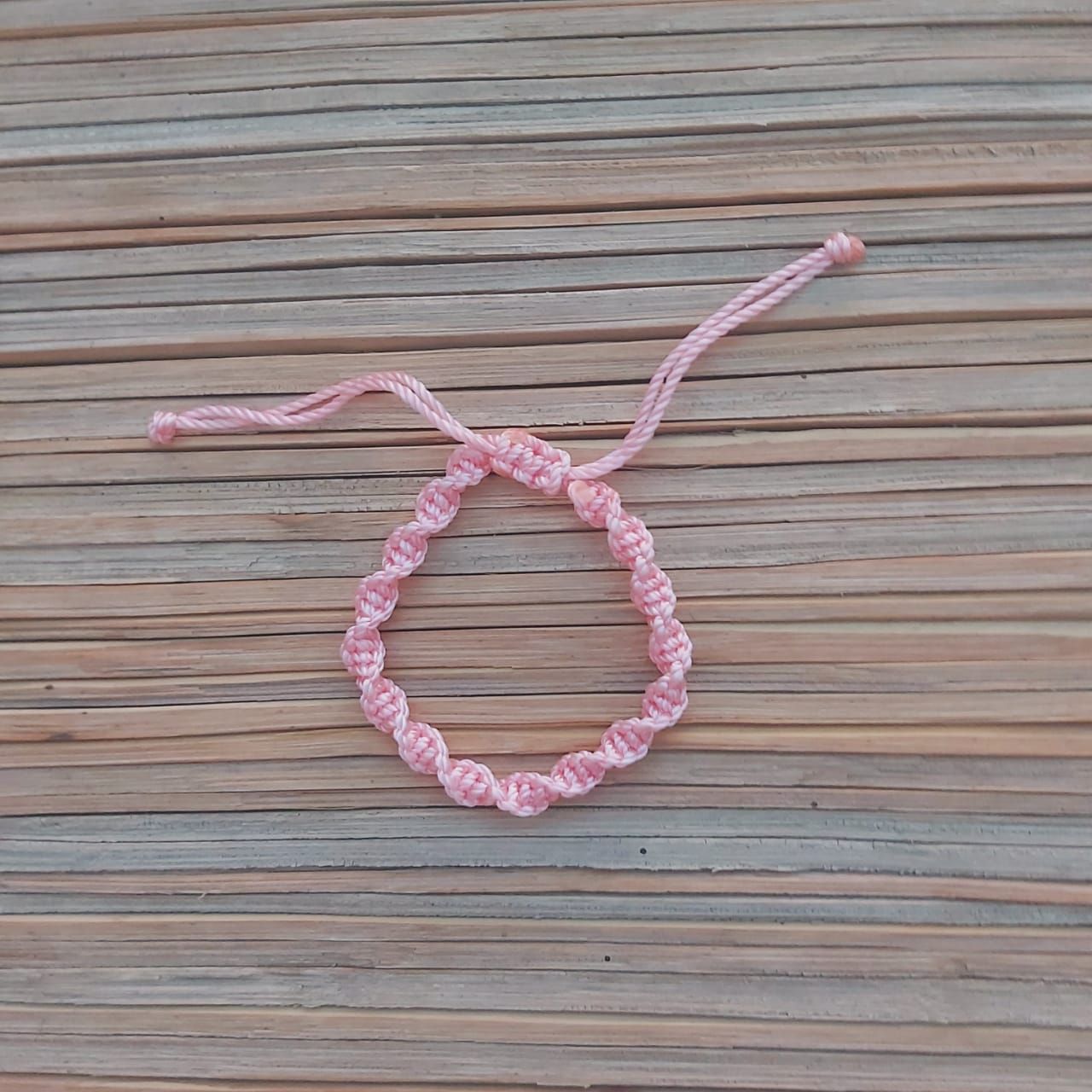 Double Helix Bracelet: Light Pink