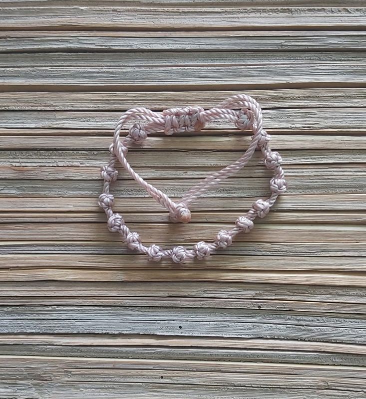 Knotted Bracelet: Off-White