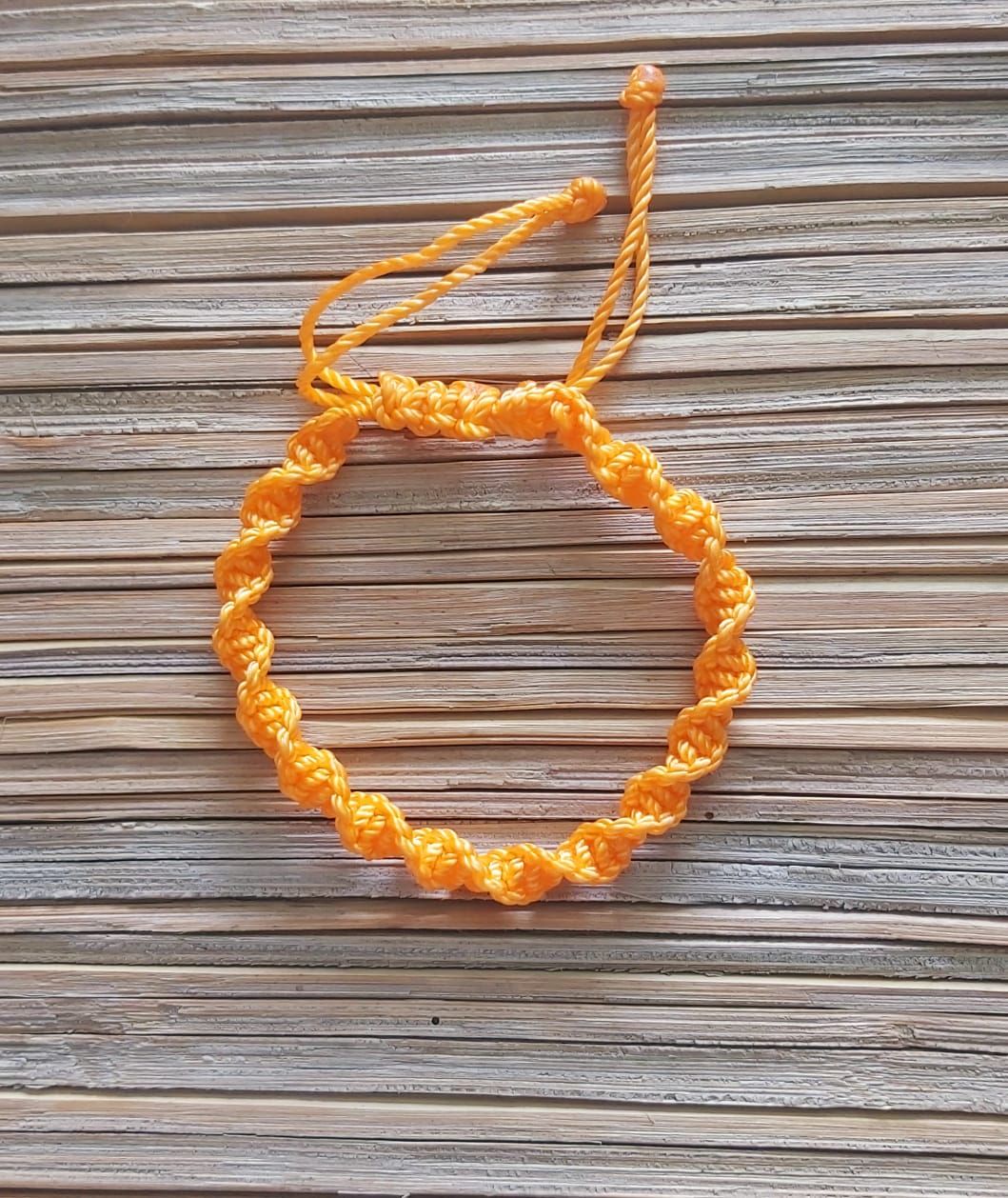 Double Helix Bracelet: Orange