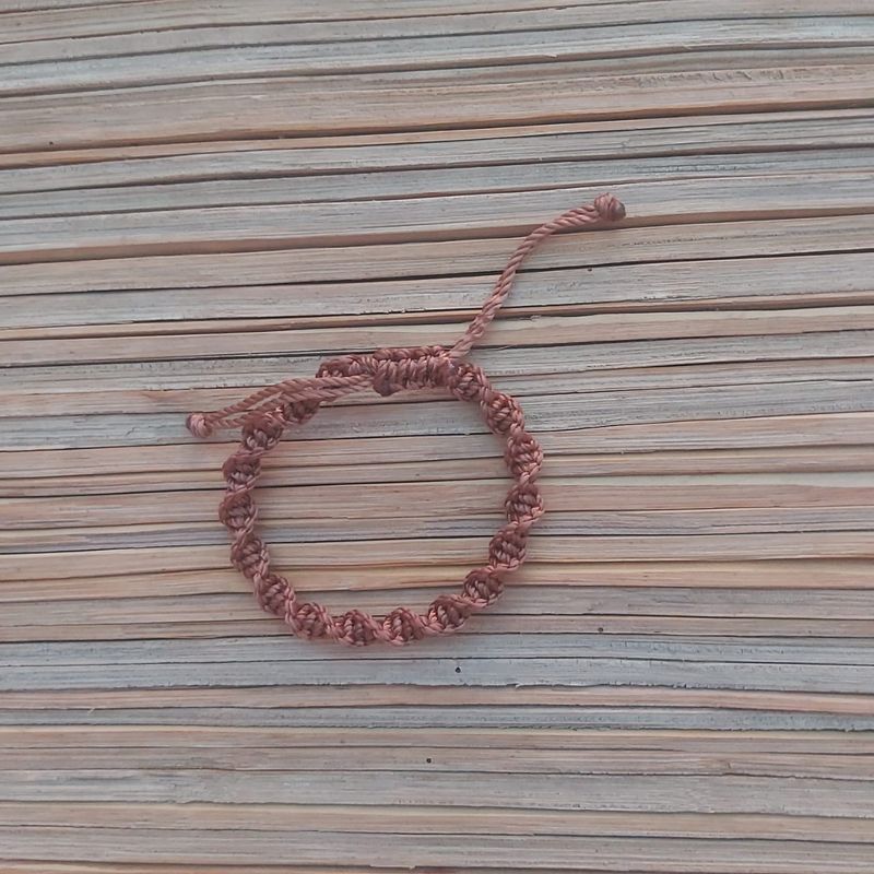Double Helix Bracelet: Brown
