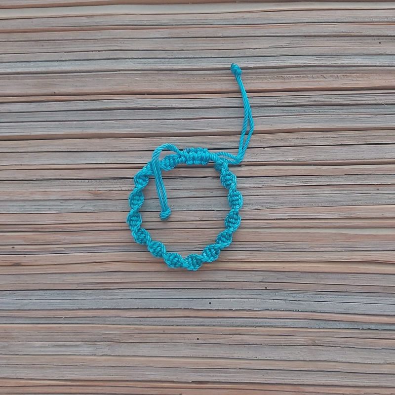 Double Helix Bracelet: Turquoise