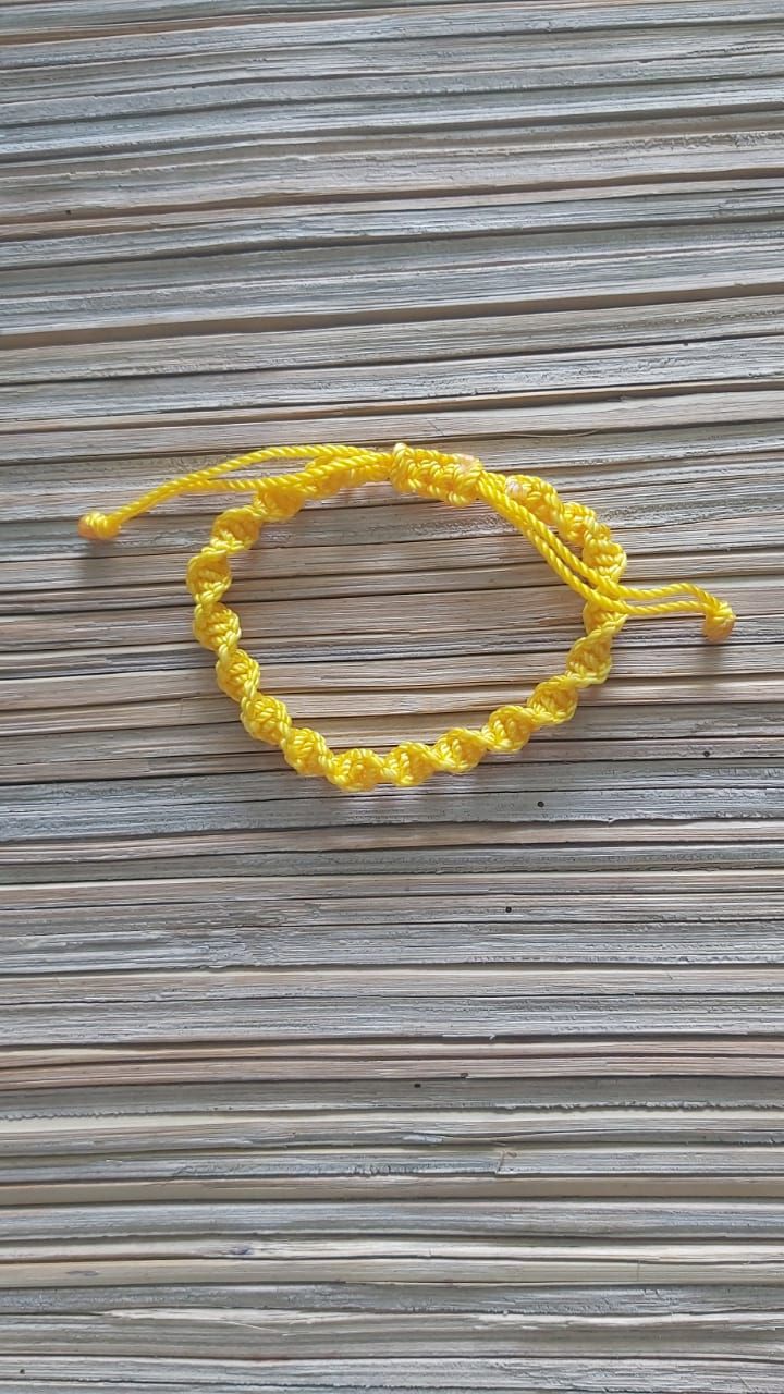 Double Helix Bracelet: Yellow