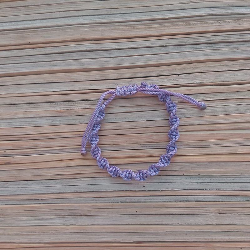 Double Helix Bracelet: Purple