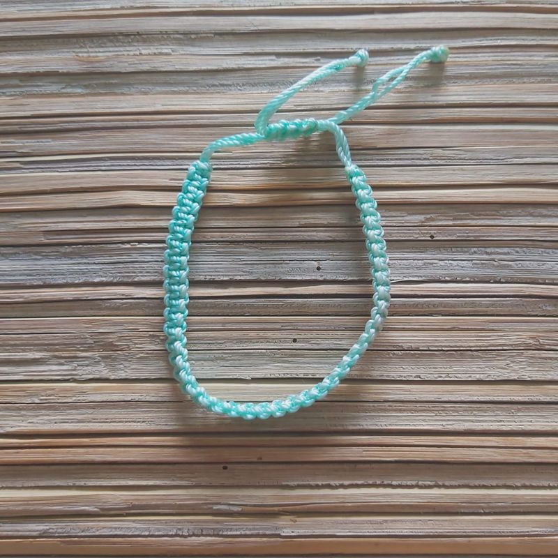 Train Track Bracelet: Light Turquoise