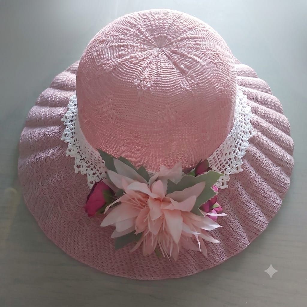 Straw Hat, pink