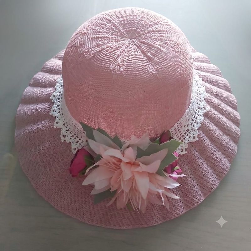 Straw Hat, pink