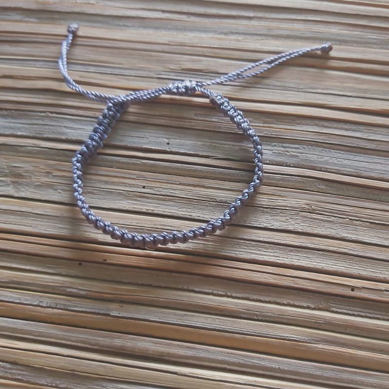Train Track Bracelet: Grey