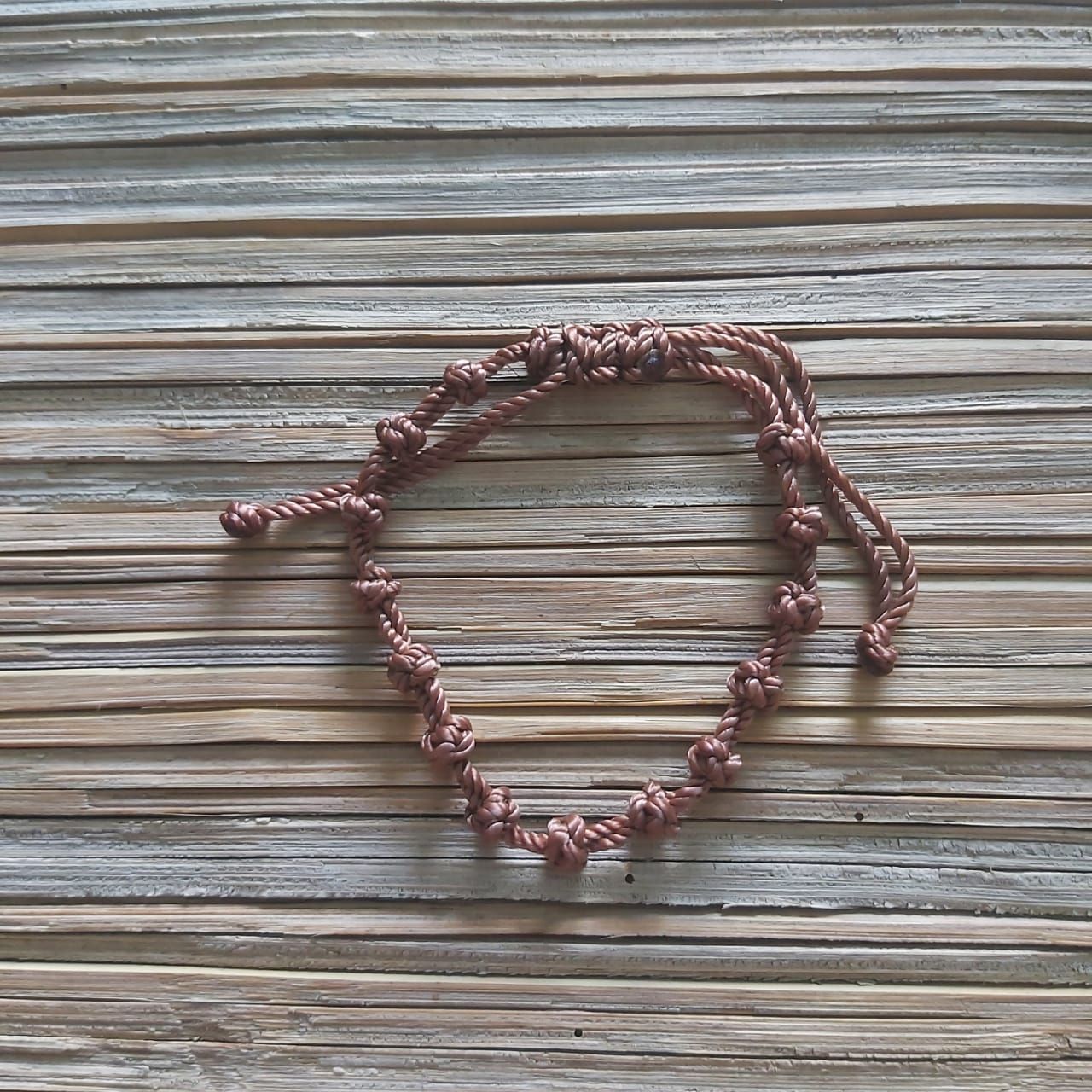 Knotted Bracelet: Brown