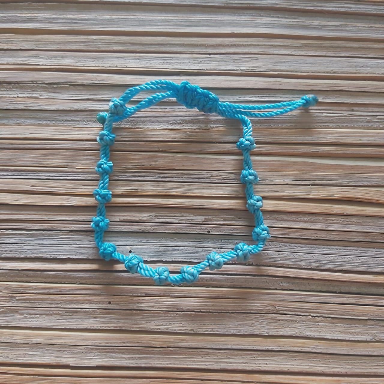 Knotted Bracelet: Turquoise