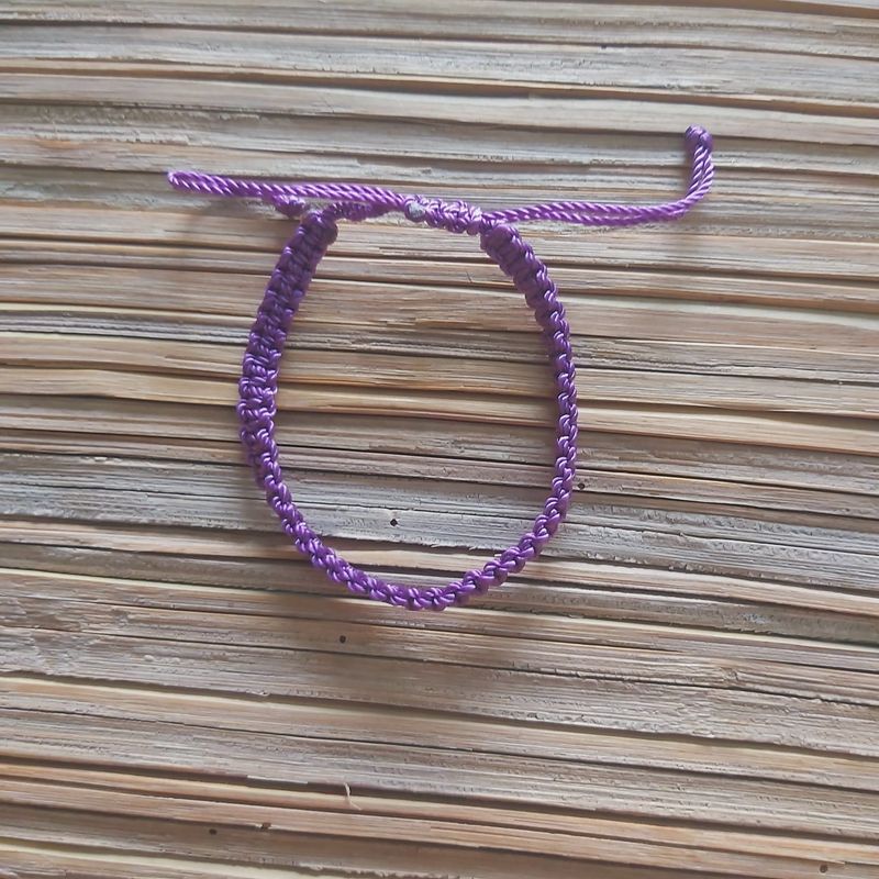 Train Track Bracelet: Purple
