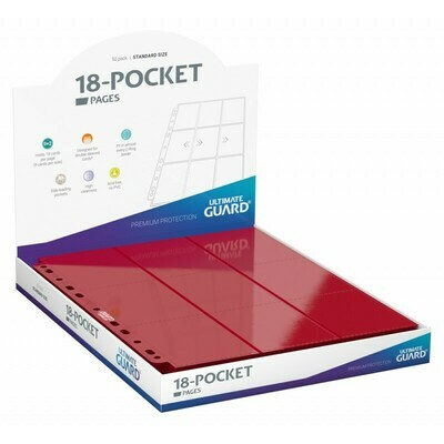 Ultimate Guard - 18-Pocket Side-Loading Pages (50) - Rot
