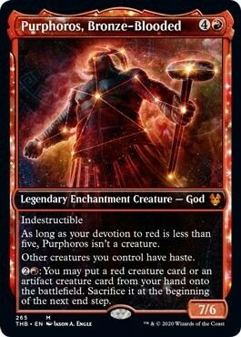 Purphoros, Bronze-Blooded - EN (Alternate Art) FOIL