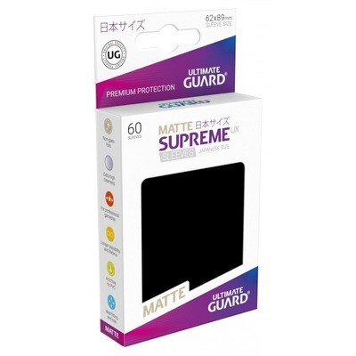 Ultmate Guard - Supreme UX Matte Sleeves JPN - Black