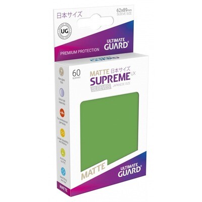 Ultmate Guard - Supreme UX Matte Sleeves JPN - Green