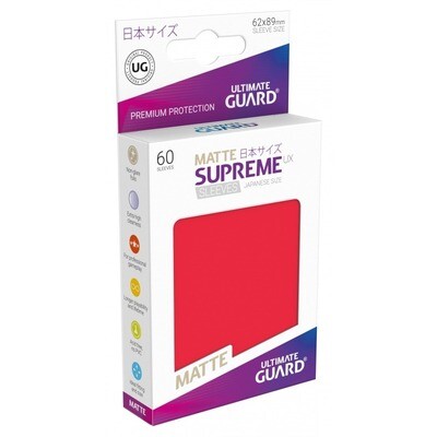 Ultmate Guard - Supreme UX Matte Sleeves JPN - Red