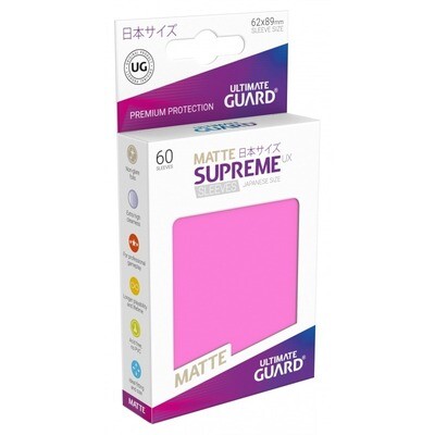 Ultmate Guard - Supreme UX Matte Sleeves JPN - Pink