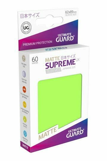 Ultmate Guard - Supreme UX Matte Sleeves JPN - Hellgrün
