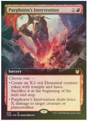 Purphoros&#39;s Intervention - EN (Extended Art) FOIL