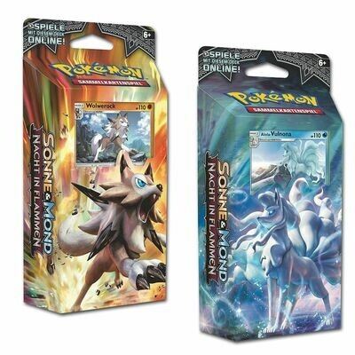Pokémon - Sun and Moon - Burning Shadows - Theme Deck Lycanroc and Alola Ninetales  - DE