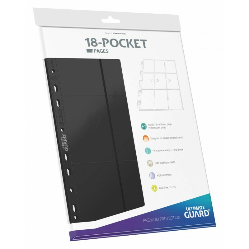 Ultimate Guard - 18-Pocket Side-Loading Pages (10) - Black