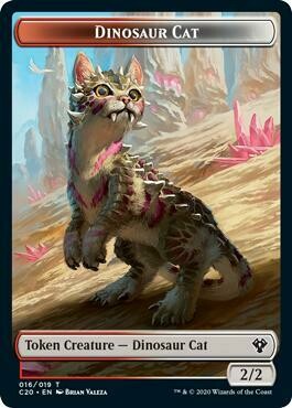 Token - Dinosaur Cat
