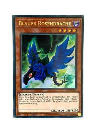 Blauer Rosendrache (Ultra Rare/Colorful Ultra Rare-LDS2)