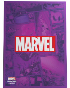 Gamegenic - Marvel Champions Art Sleeves - Marvel Logo Purple (50)