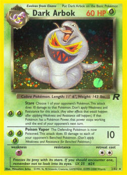 Dunkles Arbok (2/82) HOLO - DE (Played - Poor) UNLIMITED
