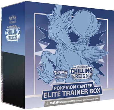 Pokémon -  Sword and Shield: Chilling Reign - Top Trainer Box POKEMON CENTER EDITION (Blue) - EN