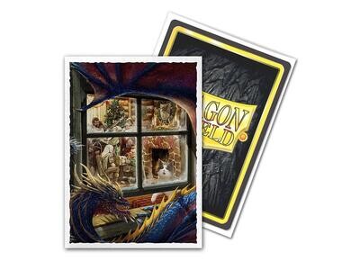 Dragon Shield - Art Sleeves - Christmas Dragon (100)