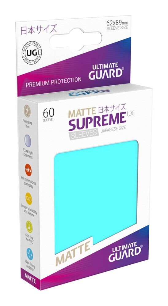 Ultmate Guard - Supreme UX Matte Sleeves JPN - Aquamarin