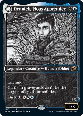 Dennick, Pious Apprentice  - EN (MID) Alternate Art