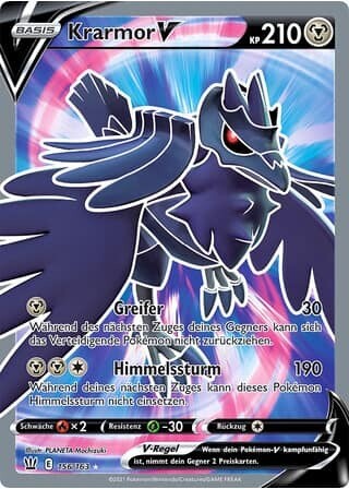 Pokémon - Krarmor V - DE (Fullart)