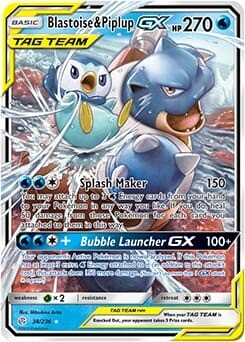 Blastoise &amp; Piplup GX (253) - EN (Light Played)