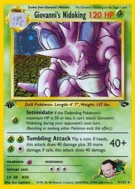Giovanni's Nidoking (7/132) HOLO - DE (Poor) UNLIMITED
