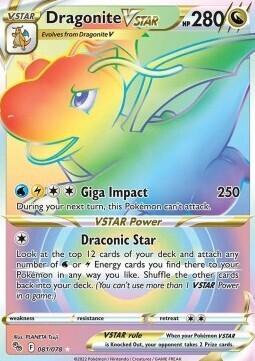 Pokemon Go - Dragoran VSTAR (Rainbow) - EN (81/78)