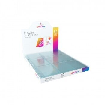 Gamegenic - 9-Pocket Side-Loading Pages (50) - Clear