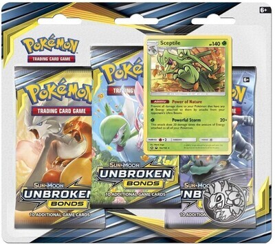 Pokémon - Sun & Moon: Unbroken Bonds - Blister Pack - Sceptile - EN