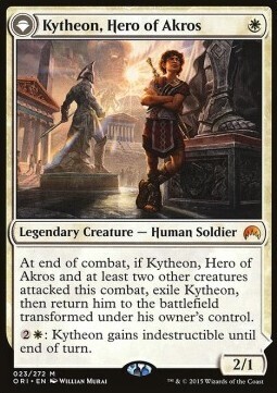 Kytheon, Hero of Akros / Gideon, Battle-Forged  (Magic Origin) - DE (Light Played)