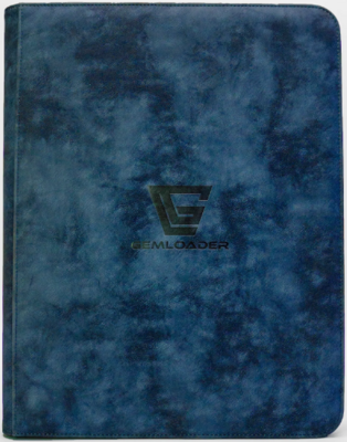 Gemloader - Premium 3''X4'' toploader fit collector's binder [216 pockets 3X3] - Blue