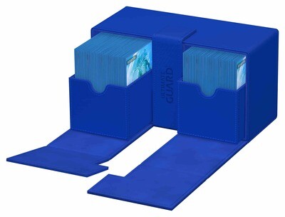 Ultimate Guard - Twin Flip'n'Tray 200+ Xenoskin - Monocolor Blau