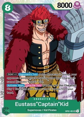 One Piece TCG - Eustass &#39;&#39;Captain&#39;&#39; Kid (OP01-051) - EN