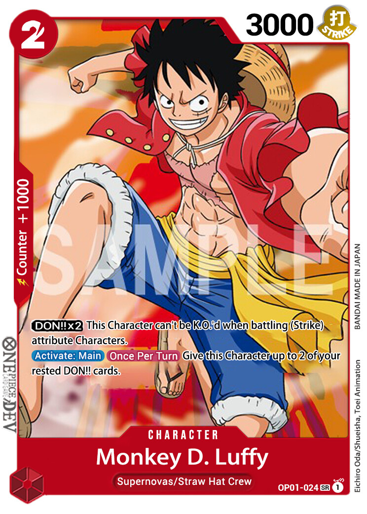 One Piece TCG - Monkey D. Luffy SR (OP01-024) - EN
