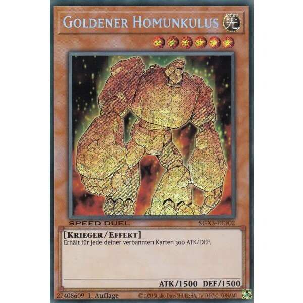Goldener Homunkulus (Secret Rare - SGX3)