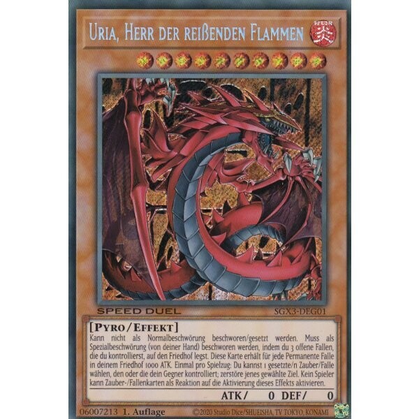 Uria, Herr der reißenden Flammen (Secret Rare - SGX3)