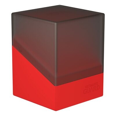 Ultimate Guard - Boulder Deck Case 100+ SYNERGY - Black/ Red