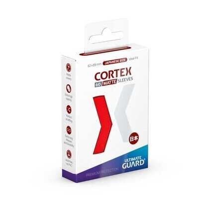 Ultimate Guard - Cortex Sleeves Japanese Size MATTE - Rot (60)